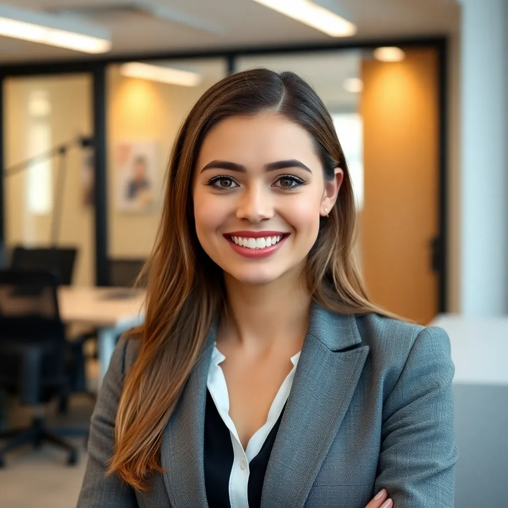 Portrait einer jungen Frau, die über ihre Karriereentwicklung in Deutschland spricht